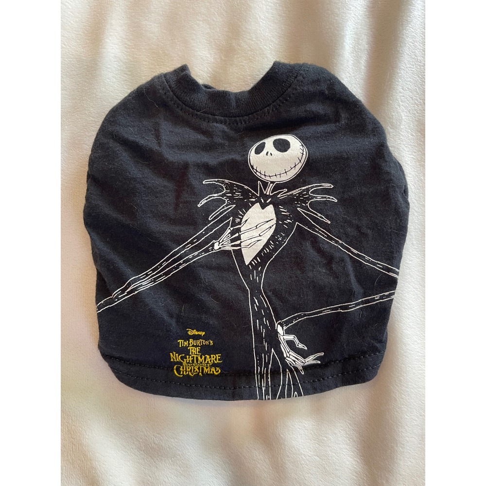 Disney Nightmare Before Christmas Jack Skellington Pet Shirt Black Small Dog Cat